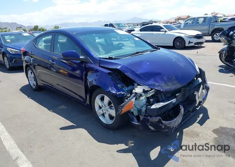 2013 Hyundai Elantra Gls from USA, damaged, VIN 5NPDH4AE1DH444203